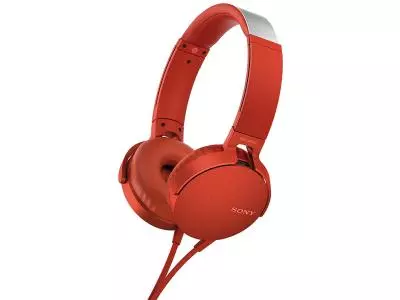 Наушники Sony MDR-XB550AP красный