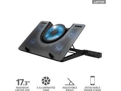 Подставка для ноутбука Trust GXT 1125 Quno черный