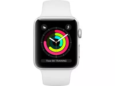 Apple Watch Series 3 38mm with Silver Aluminium Case Sport